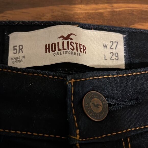 NWOT Hollister Low arise Dark Wash Skinny Jeans Leggings - Picture 2 of 6